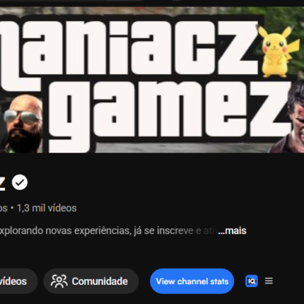 Canal Gigante de Games Top com 1.770.500 milhões de inscritos Monetizado e com muitas parcerias