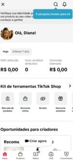 CONTA DO TIK TOK SHOP ATIVO + LIVE STUDIO COM 2K DE SEGUIDORES - Imagem 4
