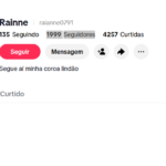 conta tiktok shop brasil pronta para vender com 1999 Seguidores