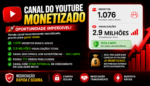 CANAL MONETIZADO COM 1000 INSCRITOS E MAIS DE 2 MILHÕES DE VISUALIZAÇÕES SEM STRIKES E AVISOS - Imagem 3