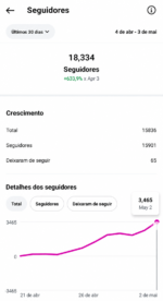 🚀CONTA DO INSTAGRAM (18,3 mil seguidores & 5,3 MILHÕES de viws em 30D) ganhando em torno de 2 MIL a 4 MIL novos seguidores por dia - Imagem 3