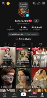 CONTA TIKTOK 4K DE SEGUIDORES MUITO ENGAJADA (TIKTOK SHOP ATIVO SEM DOC) VENDER LOGO