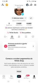 NOVA E ENGAJADA! CONTA 2.800+ PERFEITA PARA TIK TOK SHOP (SEM DOC, LIMPA, PERSONALIZÁVEL) - Imagem 2