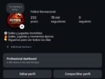 🔥 Perfil de Futebol 76K • 6M Views no mês