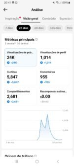 NOVA E ENGAJADA! CONTA 2.8K+ PERFEITA PARA TIK TOK SHOP (68% FEMININA) - Imagem 3