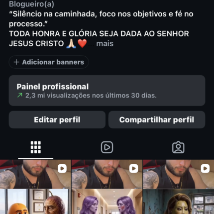 Conta Instagram muito rentável