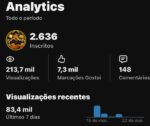 👉 Canal Curiosidades 2.63k inscritos🚀+213,7k de Views👀| Canal Viral Oportunidade Escalável🔥