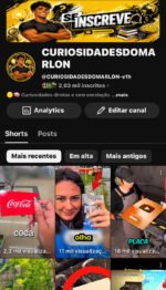 👉 Canal Curiosidades 2.63k inscritos🚀+213,7k de Views👀| Canal Viral Oportunidade Escalável🔥 - Imagem 4