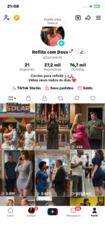 conta de historias no tiktok monetizada com 27k de seguidores e quase 10$ pra quem comprar