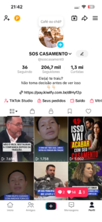 Conta de Tik Tok com mais de 200 mil seguidores - Imagem 2