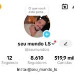 Conta do TikTok com 8.610k de seguidores