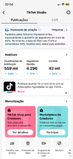 🚀 Conta TikTok Monetizada + Shop Ativo | Sem Documentação Vinculada | 100% Limpa e com Alto Engajamento - Imagem 2