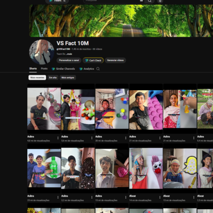 ** Canal Youtube Quase 1 Milhão e 500 Mil Inscritos **