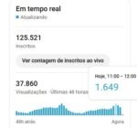 Canal Youtube em Inglês (vídeos longos) com 125 mil inscritos