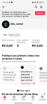 CONTA COM TIKTOK SHOP ATIVO + 2.4K DE SEGUIDORES PRONTO PARA VENDER NO SHOP!!! (oferta imperdível) - Imagem 2