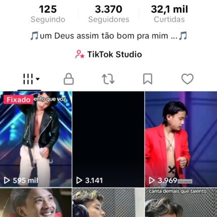 Conta no tiktok