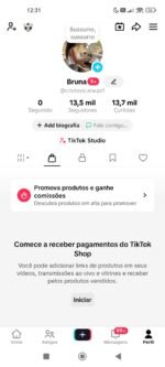 Tiktok monetizado e com shop ativo sem doc com 14 Mil Seguidores
