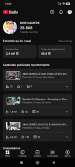 Canal com 28 mil inscritos