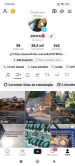 CONTA TIK TOK 28K MONETIZADA