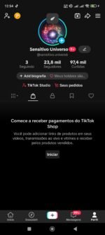 CONTA TIKTOK | 23 K SEG👥| 97,4 K CURT❤️| SHOP ATIVO🛍️| UNIVERSO & CURIOSIDADES | PERFIL ENGAJADO📈 - Imagem 2