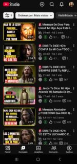 Canal Em Espanhol Monetizado No Nicho De Oração Com 5.250 Inscritos