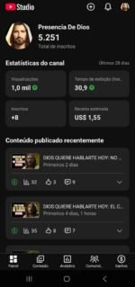 Canal Em Espanhol Monetizado No Nicho De Oração Com 5.250 Inscritos - Imagem 3
