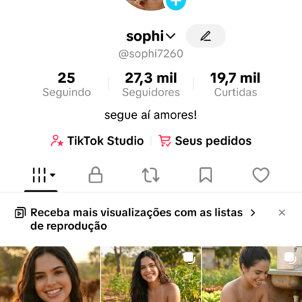 Conta Tiktok BR Monetizada + shop SEM DOC com 27.500 Seguidores