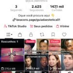 Conta tiktok com 2625 seguidores Estética e Beleza