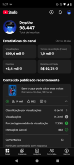 Canal Shorts Monetizado com 98K Inscritos 💰