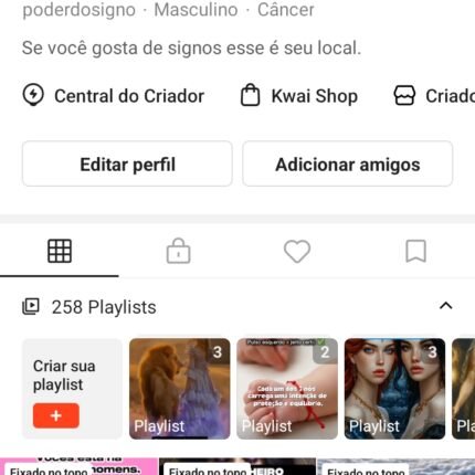 Página de signos do Kwai