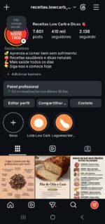Página No Instagram No Nicho De Saúde Com 410k De Inscritos e Crescendo Diariamente Oportunidade Imperdível