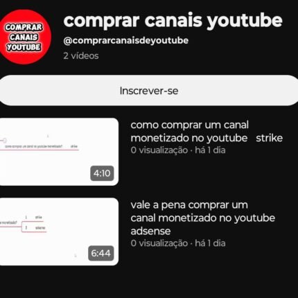 Canal no youtube como crescer no youtube