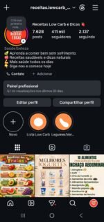 Página No Instagram No Nicho De Saúde Com 411k De Inscritos e Crescendo! Oferta imperdível