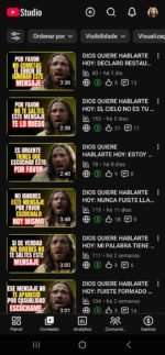 Canal Dark Em Espanhol Monetizado No Nicho De Oração Com 5.280 Inscritos - Imagem 3