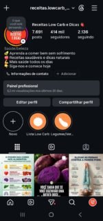 Página No Instagram No Nicho De Saúde Com 414k De Seguidores Reais e Crescendo Diariamente ! Promoção Imperdível !