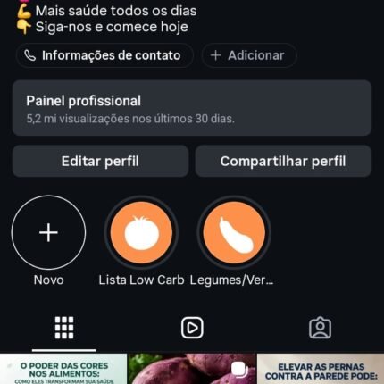 Página No Instagram No Nicho De Saúde Com 414k De Seguidores Reais e Crescendo Diariamente ! Promoção Imperdível !