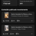 Canal Dark De Shorts No Nicho De Receitas Fits No Idioma Espanhol Com 600 Inscritos e Crescendo Diariamente