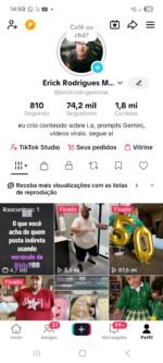 CONTA TIKTOK 74K SUPER VIRALIZADA 74.2K SEGUIDORES | NICHO HUMOR VIRAL + TIKTOK SHOP LIBERADO + MONETIZAÇÃO LIBERADA. BEM ENGAJADA - Imagem 2