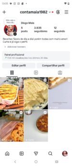 🚨 CONTA INSTAGRAM 3500 SEGUIDORES DE CULINÁRIA BARATÍSSIMA QUEM PEGAR PRIMEIRO LUCRA! 🔥🍔