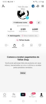 CONTA TIKTOK SHOP BRASIL 2,101 SEGUIDORES