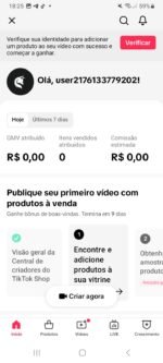 CONTA TIKTOK SHOP BR 2.150 SEGUIDORES - Imagem 3