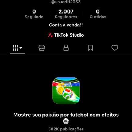 conta Tik Tok