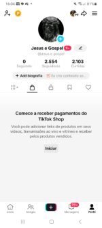 CONTA TIKTOK SHOP BRASIL 2,500 SEGUIDORES