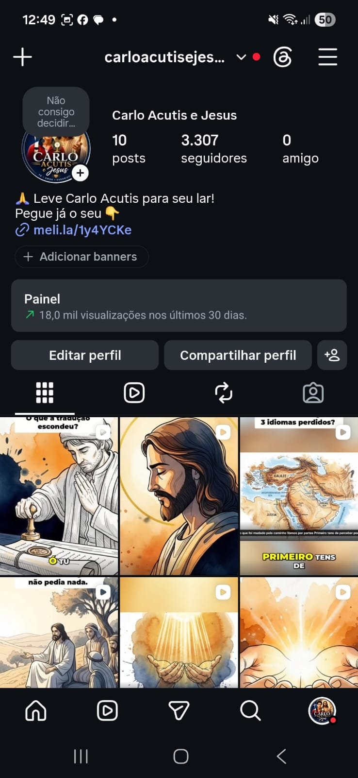 WhatsApp Image 2026-05-26 at 12.50.42 🚨 INSTAGRAM CATÓLICO VIRAL À VENDA 3 MIL SEGUIDORES - Imagem 1