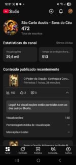 🎯 CANAL MÚSICAS CATÓLICAS E ORAÇÕES VIRAL SEM STRIKE E QUASE MONETIZADO 472 inscritos - Imagem 3