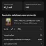 🎯 CANAL MÚSICAS CATÓLICAS E ORAÇÕES VIRAL SEM STRIKE E QUASE MONETIZADO 700 INSCRITOS