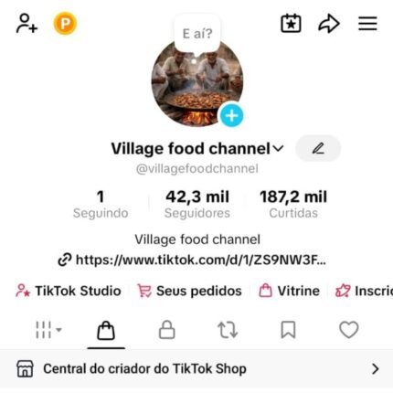 Conta monetizada TikTok