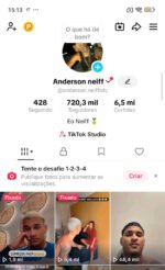 Conta engajada de Anderson Neiff já monetizada