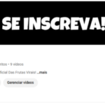 CANAL YOUTUBE 6,2K DE INSCRITOS E 135K DE VIEWS!