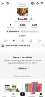 CONTA DO TIK TOK SHOP ATIVO + LIVE STUDIO COM 2K DE SEGUIDORES